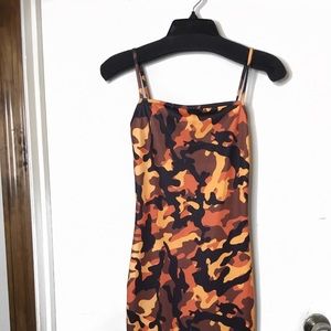 Orange Camo Dress